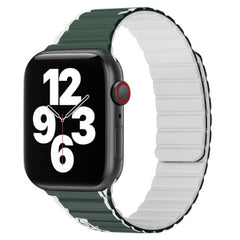 WIWU Smart Magnetic Silicone Watch Band Wi-WB010 42/44/45/49mm Green+Gray | WB010-GN/GY