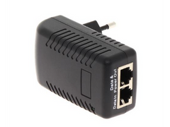 24V (1A) 10/100 mbs PoE adapter, EU type plug