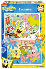 Educa SpongeBob SquarePants - 2 Puzzles (100 pcs each) | 19389
