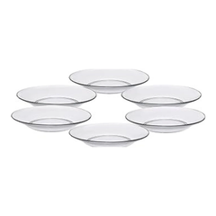Duralex Set Of 6 Clear Soup Plate 23 cm | 3011AF06D1111