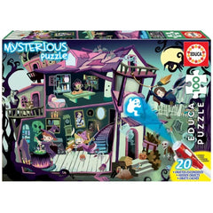 Educa Mysterious Puzzle – Hidden Objects + Magic Light Pen (100 pcs) | 18611
