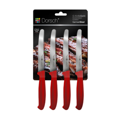 Dorsch Steak Knife Set - 4 Pcs - Red | DH-04641