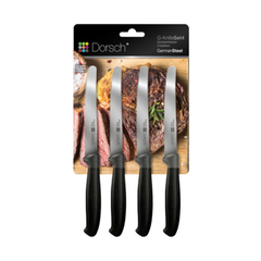 Dorsch Steak Knife Set - 4 Pcs - Black | DH-04645