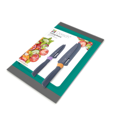 Dorsch Cutting Board + Santuku and Pairing Knives | DH-04615
