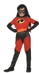 Disney The Incredibles Violet Classic Girls Costume (Jumpsuit with Attached Belt, Eyemask) - Medium Size (120-130 cm) | 091442