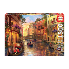 Educa Venice Canal Sunset Puzzle – 1500 قطعة | 17124