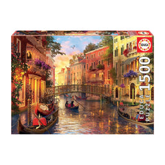 Educa Venice Canal Sunset Puzzle – 1500 Pieces | 17124