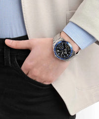 Casio Edifice Men Chronograph Watch - Silver Black Blue | EFV-540D-1A2VUDF