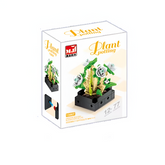 MJI Succulents, Creative LEGO-style construction sets, Plant Puzzle Brick Assembled Designer Set Figures - 77Pcs - Green/Beige | MJI-13007