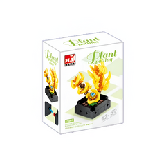 MJI, Creative LEGO-style construction sets, Succulents Plant Puzzle Brick Assembled Designer Set Figures - 103Pcs - Yellow | MJI-13007