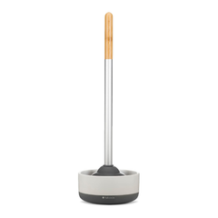 Full Circle Royal Plunge - Bathroom Toilet Plunger with Ceramic Holder | FC18145W