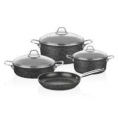 Falez Black Line 7-Piece Cookware Set | HUR-A-15324