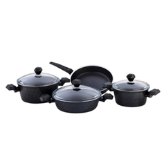 Falez Diamond 7-Piece Granite Cookware Set | HUR-A-15274