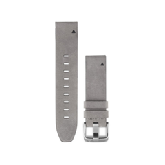 Garmin QuickFit Watch Bands for fēnix 5S - Gray Suede Leather - 22 mm | 010-12491-10X