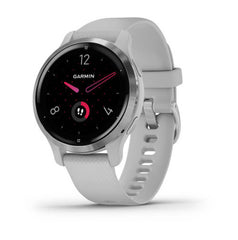 Garmin Venu 2S Fitness Smartwatch, Silver Stainless Steel Bezel With Mist Gray Case and Silicone Band | 010-02429-12