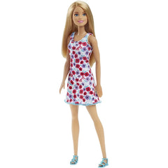 Barbie Entry Doll with Blonde Hair & White Floral Dress | DVX86
