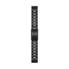 Garmin QuickFit 22 mm Bands for fenix 6, Vented Titanium Bracelet - Carbon Grey DLC Coating | 010-12863-09