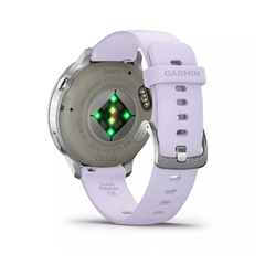 Garmin Venu 4 Smartwatch - 41 mm Silver with Periwinkle Silicone Band | 010-03013-01