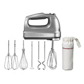 KitchenAid 9 Speed Hand Mixer Empire Silver | 5KHM9212ECU