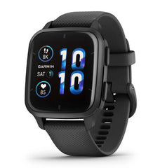 Garmin Venu Sq2 Smartwatch - Slate Aluminium Bezel with Black Case and Silicone Band | 010-0700-10