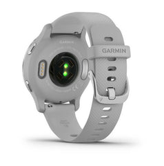 Garmin Venu 2S Fitness Smartwatch, Silver Stainless Steel Bezel With Mist Gray Case and Silicone Band | 010-02429-12