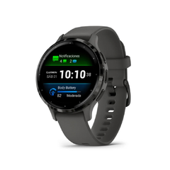 Garmin Venu 3S Smartwatch - GPS Slate Stainless Steel Bezel with Pebble Gray Case and Silicone Band | 010-02785-00