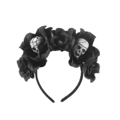 Halloween Skull and Flowers Headband | AL2618