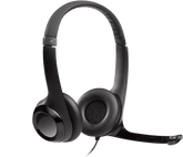 سماعة رأس ستريو Logitech H390 USB مع ميكروفون بخاصية إلغاء الضوضاء للكمبيوتر واللاب توب