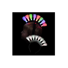 LED Fiber Optic Mohawk Headband | 0889