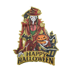 Halloween Skeleton Gentleman with Pumpkin Wall Decoration | AL251-11