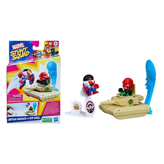 Hasbro Marvel 1.5" Stunt Squad Action Figure - Captain America vs. Red Skull | F6895