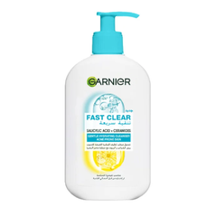 Garnier Fast Clear Gentle Cleanser Hydrating Face Wash for Acne Prone Skin - 250ml