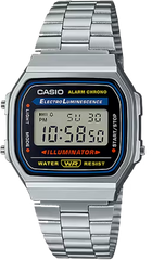 Casio Digital Watch – Silver Case, Black Dial & Silver Bracelet | A168WA-1WDF