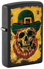 Zippo Leprechaun Skull Design Windproof Lighter | 46244