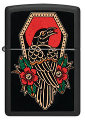 Zippo Crow Tattoo Design Windproof Lighter | 48611