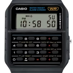 Casio Calculator Digital Watch – Black Case & Resin Strap | CA-53W-1Z