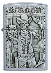 Zippo Saloon Skull Emblem Windproof Lighter | 49298
