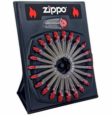 Zippo Flint Wheel Display - 24 Replacement Flint Packs | 2406C