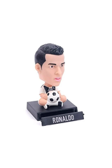 مجسم لاعب كرة القدم CR7 مع كرة - نموذج لعبة كرة قدم قابل للتجميع