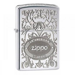 Zippo High Polish Chrome Crown Stamp Windproof Lighter | 24750