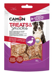 Camon Duck & Rice Coins Dog Treats 80g | AE501