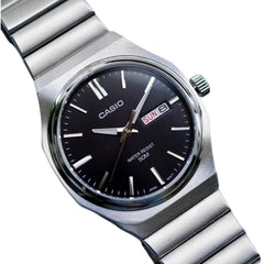 Casio Men 3-Hand Watch - Black / Silver | MTP-E735D-1AVDF