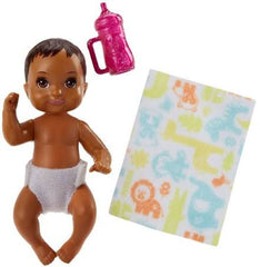 Barbie Babysitters Inc. Diaper Baby Story Pack with Black Hair | FHY77