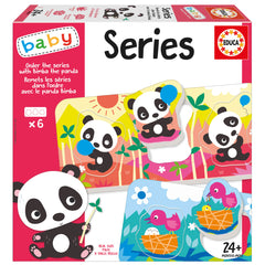 Educa 19979 -Baby Series Puzzle Set with Bimba the Panda (6 Sequencing Cards) | 19979