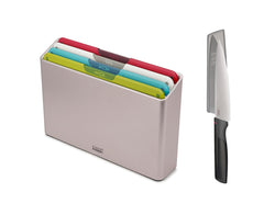 Joseph Joseph Folio Icon 4-piece Chopping Board Set with Chef's Knife | 60230