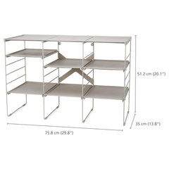 Joseph Joseph Level Adjustable Tier Shoe Rack Organiser | 55009