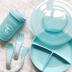 Twistshake Divided Plate 6+m Pastel , Blue | 78170