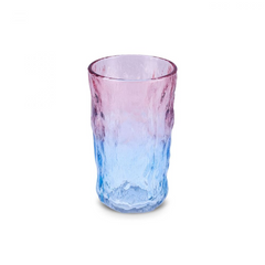 Karaca Glacier 6-Piece Beverage Glass Set 383ml - Pink/Blue | 153.09.01.6693