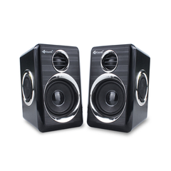 Kisonli T-005 Computer Mini Speaker- Black and Silver | T-005