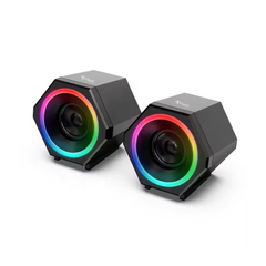 Kisonli Desktop RGB Computer Speaker- Black | L-6060